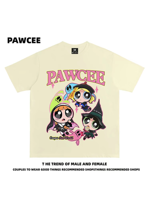 カジュアルスタイル ブラウスと丸い首のTシャツ